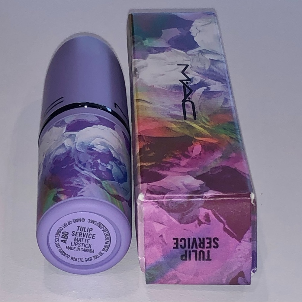 NWT NIB MAC Limited Edition Botanic Panic Matte Lipstick Tulip Service Full Size - Picture 12 of 16